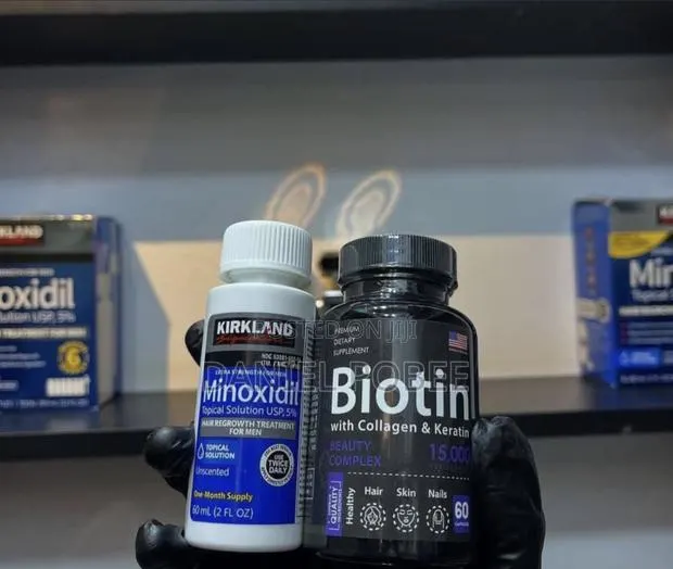 Kirkland Minoxidil 5% + Biotin Hair Growth Combo · Photo 1