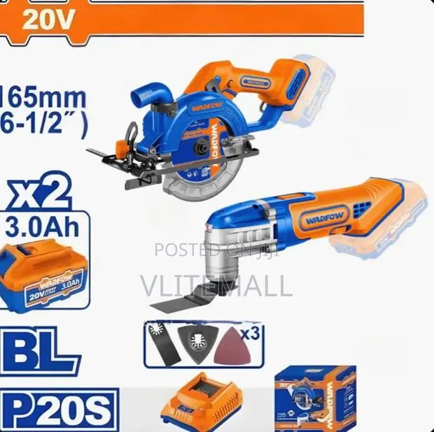 20v Cordless Brushless Circular Saw + Multi-tool Combo - Wos240981 · Photo 3