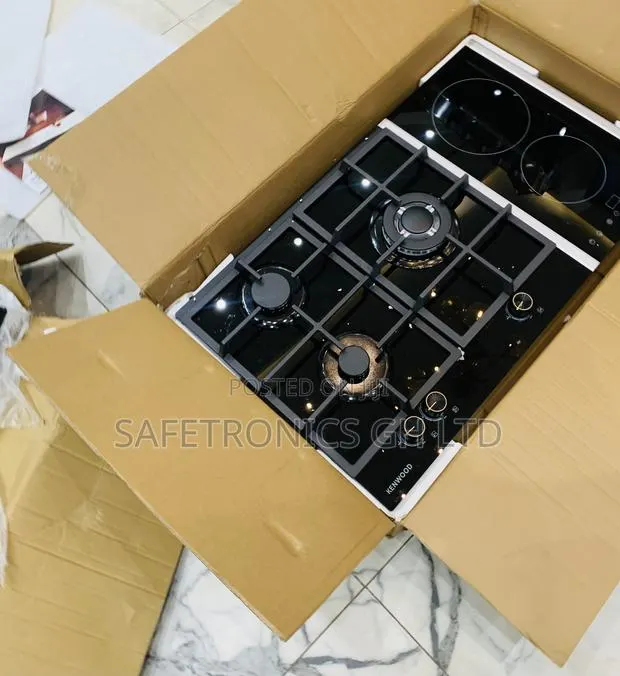 New Design Ceramic Black Kenwood 3+2 Built-in Hybrid Cooker Hob · Photo 1