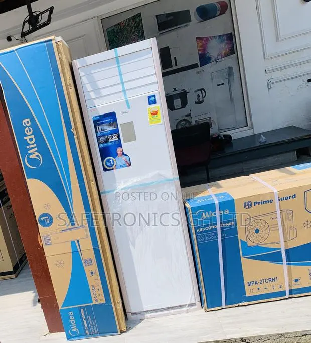 Super Cooling << 3.0 Horsepower Floor Standing Midea AC · Photo 1