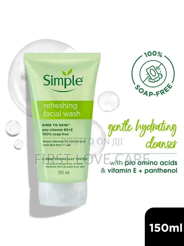 Simple Kind to Skin Refreshing Facial Wash, 150ml · Photo 1