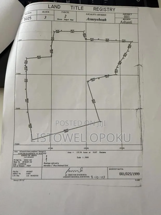 Cadastral Plan , Site Plan, Indenture and Land Surveyor