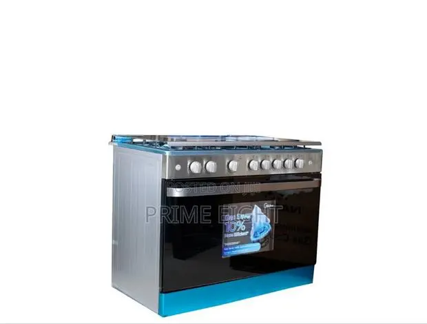 Midea 5 Burner Gas Cooker (36LMG5G080V) 90 × 60 Cm Freestanding · Photo 1