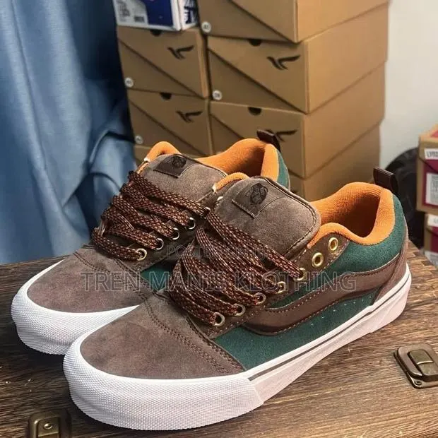 Vans Knu Skool Hylane Sneakers Green/Brown · Photo 1