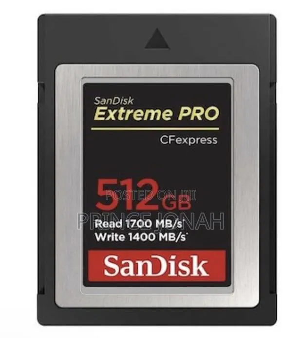 Rent/Hire Sandisk Cfexpress 512gb Extreme Pro Type B Accra Ghana · Photo 1