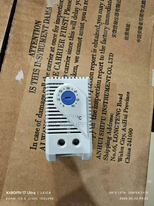 Kts011 0-60°c Compact Mechanical Thermostat for Electrical Panels · Photo 1