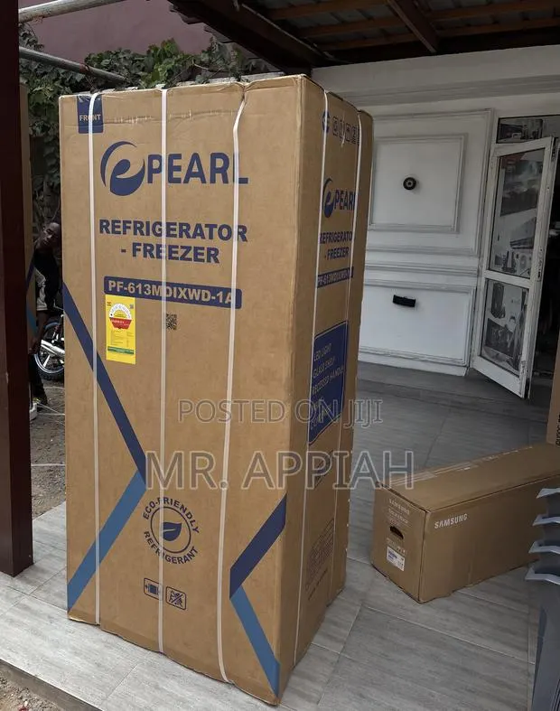 Choose Premium Pearl PF-613MDIXWD-1A Side by Side Refrigerator(Gray). · Photo 1