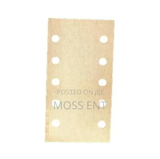 Abrasive Paper 115x230 With 10 Holes Beige 4s 80 F55 - Bv-Saitac-4s-80 · Photo 1