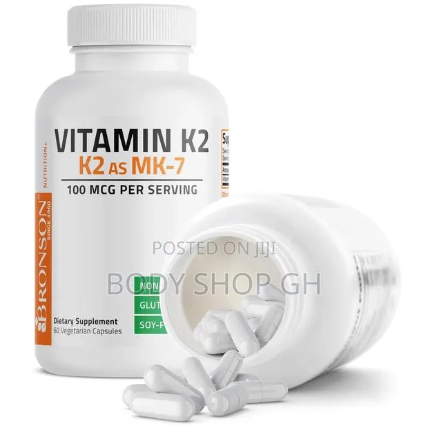 Bronson Vitamin K-2 as Mk-7 Menaquinone 100 MCG Non-Gmo, 60 Capsules · Photo 1