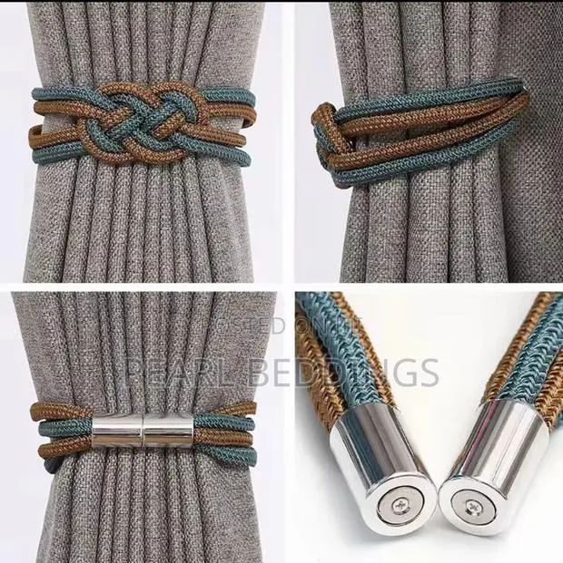 Beautiful Modern Boho Magnetic Curtains Holder Available in 3 Colors · Photo 1