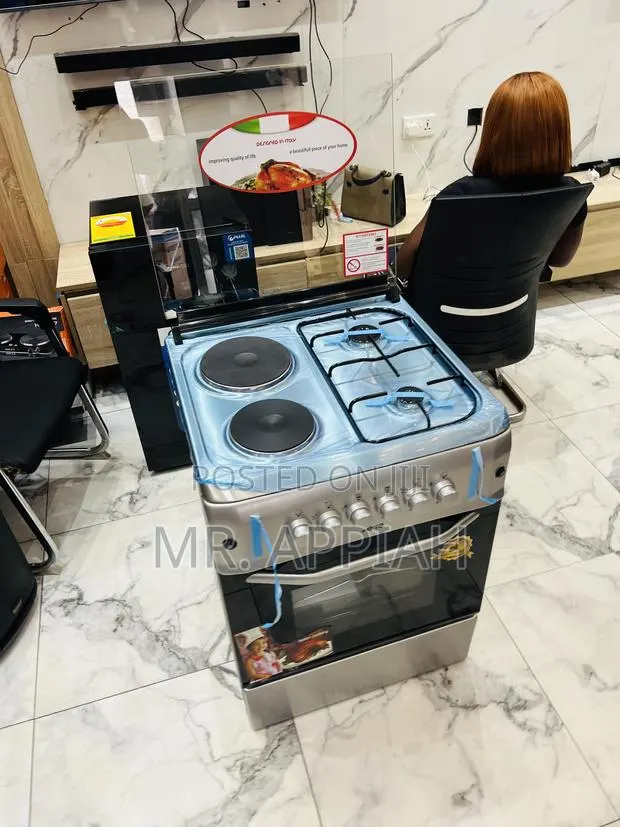 High Quality Ferre 60x60cm Glass Lid 2 Gas + 2 Electric Cooker · Photo 1
