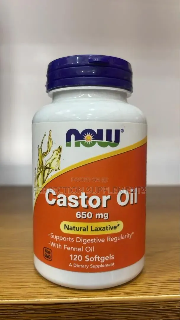 Castor Oil 650 Mg Softgels Natural Laxative* · Photo 1