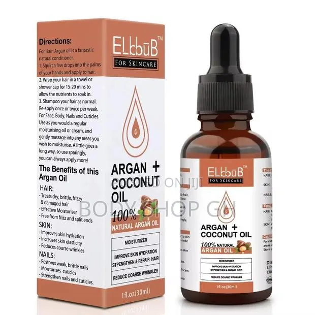 Argan + Coconut Oil - 100% Pure and Natural - For Skin, Hair and Body · Photo 1