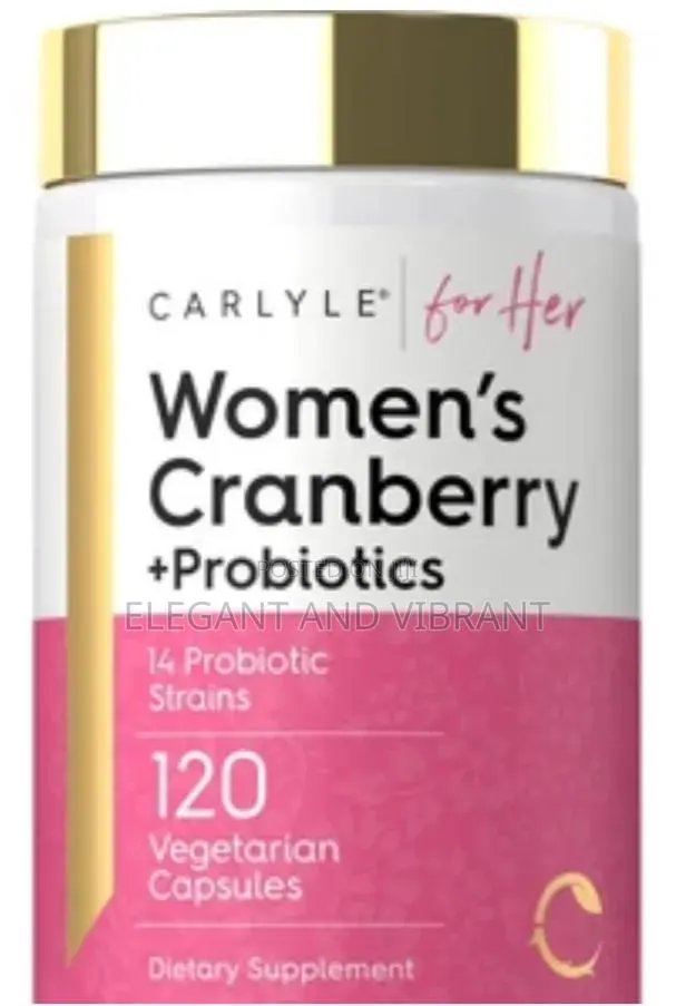 Womens Cranberry Plus Probiotics for Her | 120 Capsules · Photo 1
