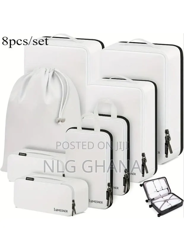 8pcs Travel Organizer Set Outdoor Trips Tote Pouch. Tvx28107 · Photo 1