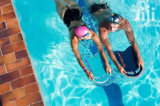 Large Swimming Kickboard Blue Black · Photo 1