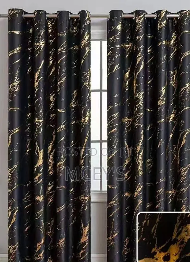 Gray Curtains With Design · Photo 1