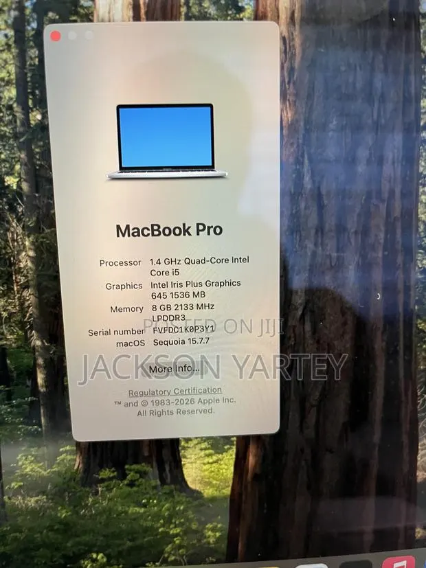 Laptop Apple MacBook Pro 2020 8GB Intel Core i5 HDD 256GB · Photo 1