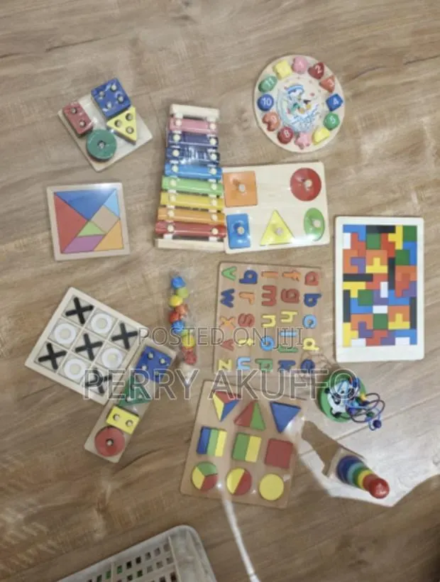 5-6pcs/Set Montessori Wooden Toys for Babies · Photo 1