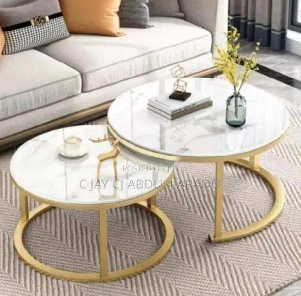 Ttable Set Two Pairs With Metal Legs · Photo 1