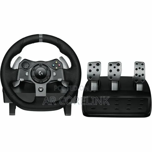 Logitech Driving Force G920 Steering Wheel and Pedals – Black · Photo 1
