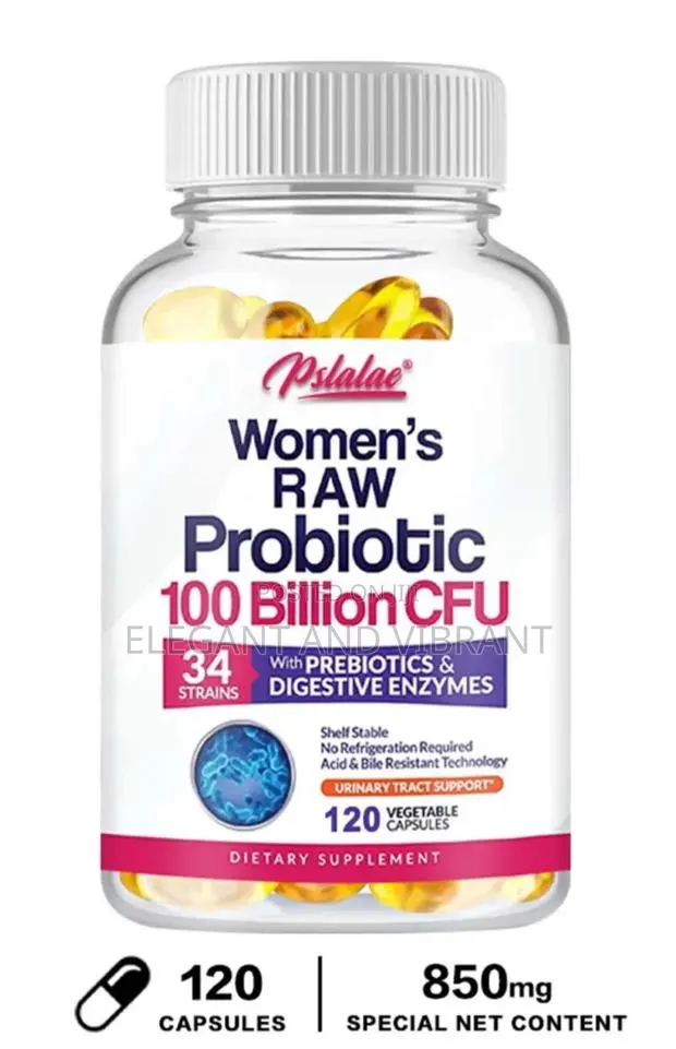 Women's RAW Probiotic 100 Billion CFU - Prebiotics, Digestive Enzymes · Photo 1