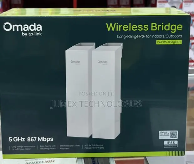 TP-Link OMADA EAP215-BRIDGE KIT LONG-RANGE PtP INDOORs / Outdoors · Photo 1