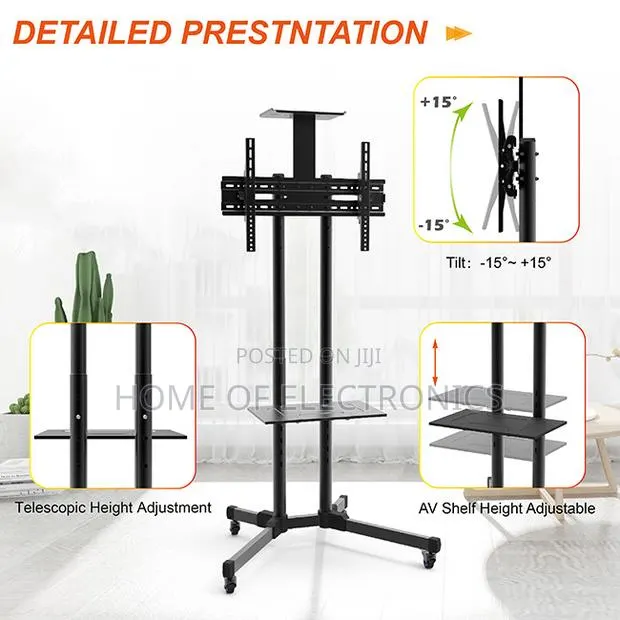 Order for Universal Trolley Mobile Tv Stand With Wheels(32-70) · Photo 1
