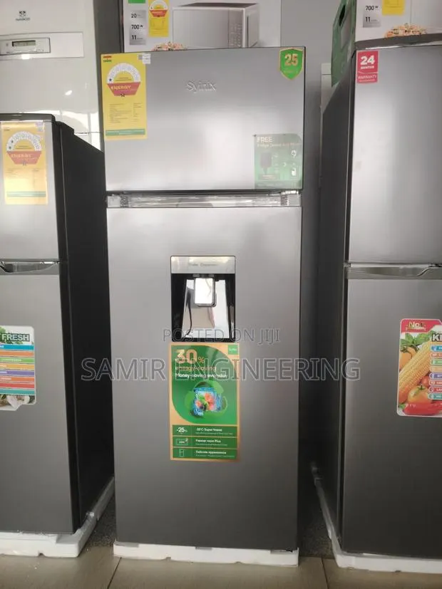 Syinix 204l Double-Door Refrigerator With Water Dispenser · Photo 1