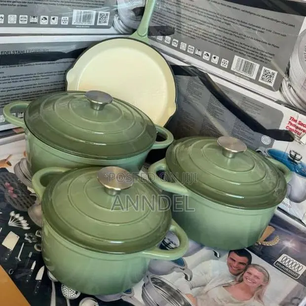 4pcs Cast Iron Cooking Pot