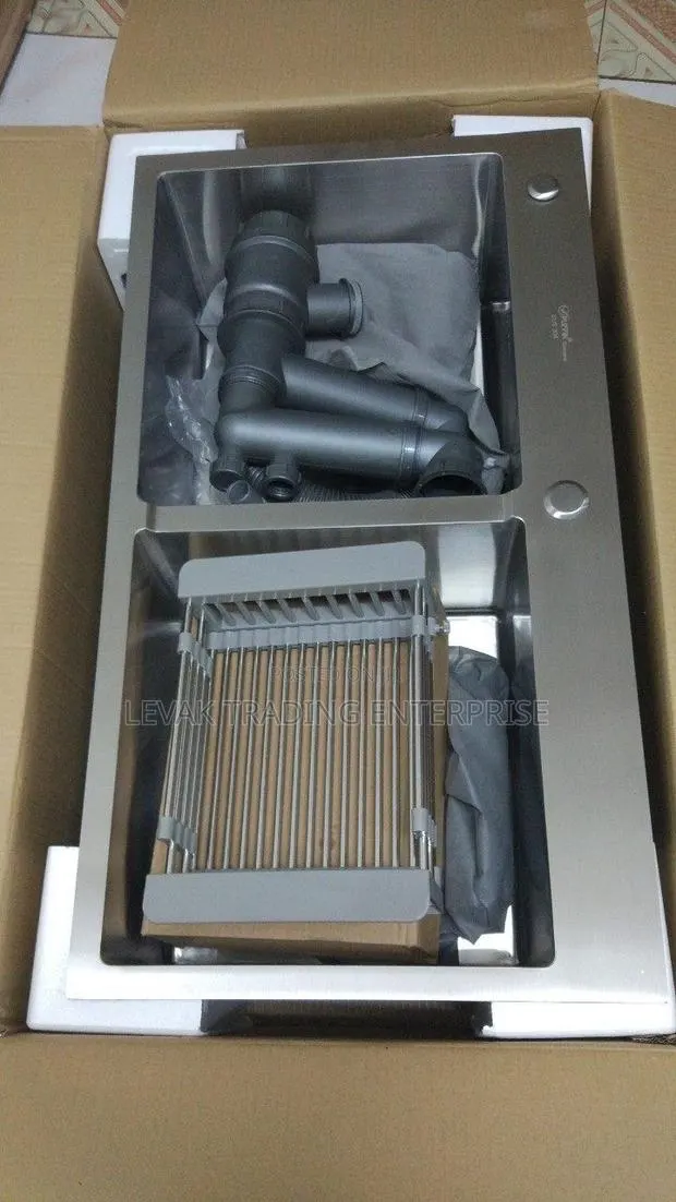 80x45 Cm Double Stainless Kitchen Sink · Photo 1