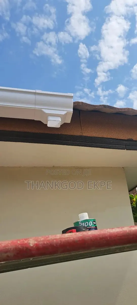 Black and White PVC Gutter Accessories · Photo 1