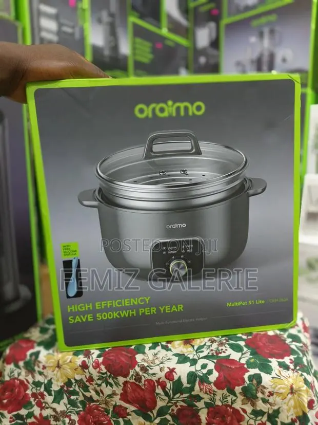 Oraimo MultiPot S1 Lite 6L Electric Cooking Pot With Steamer · Photo 1