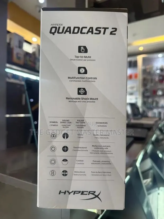 Hyperx Quadcast 2 Multipattern Usb Electret Condenser Microphone · Photo 1