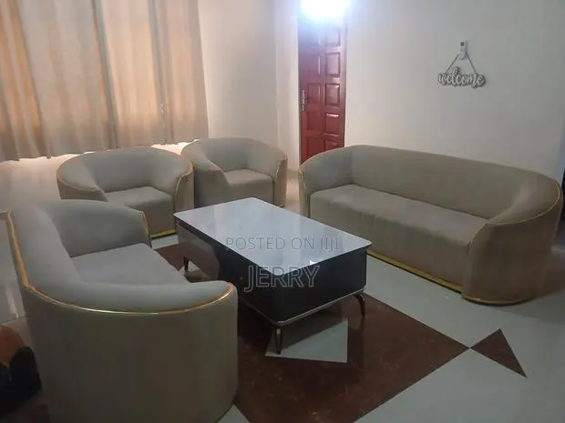 Luxurious Sofa Set (1+1+2+3) With TV Stand and Center Table