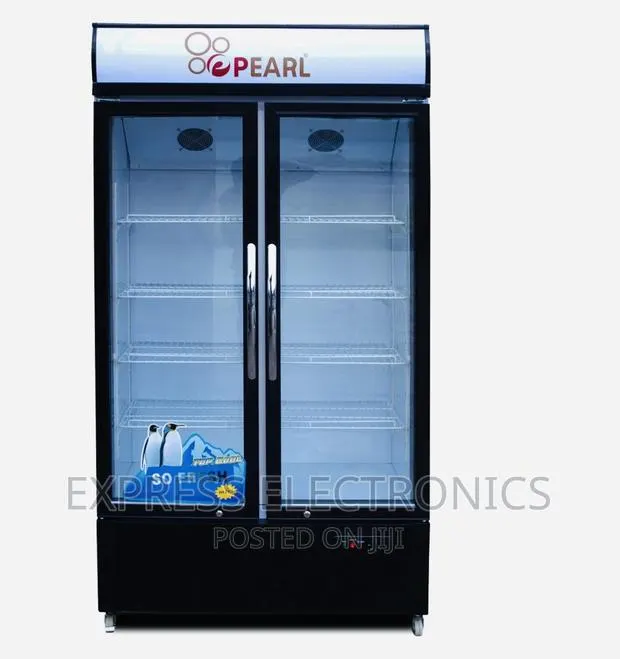 Shop the Best Pearl PVC-74 Double Door Display Fridge · Photo 1