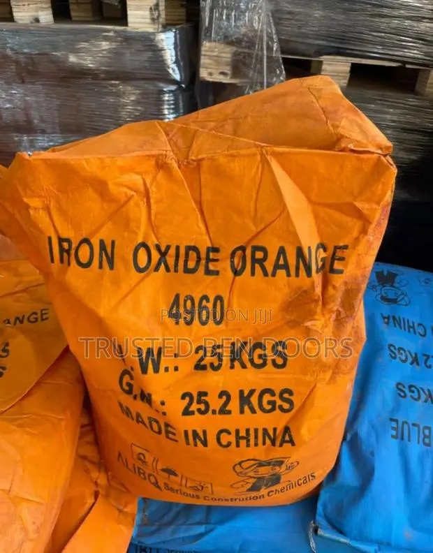 Orange Iron Oxide Color Pigment for Concrete Works · Photo 1