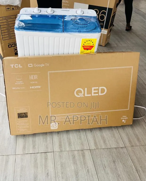 Extremely Quality TCL 43” Qled Smart Satellite Android Tv(Black) · Photo 1