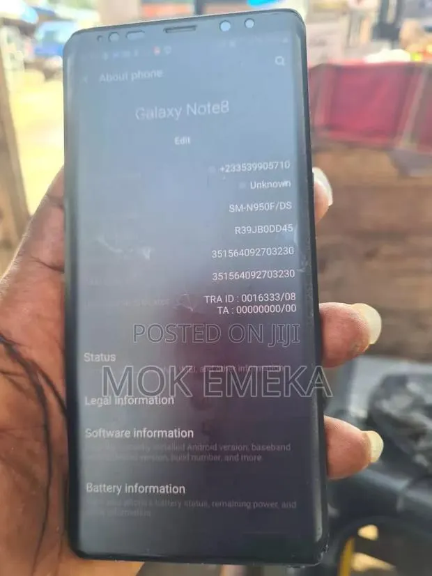 Samsung Galaxy Note 8 256 GB Black · Photo 1