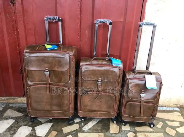 Original Compass Pure Leather 3set Traveling Bag · Photo 1