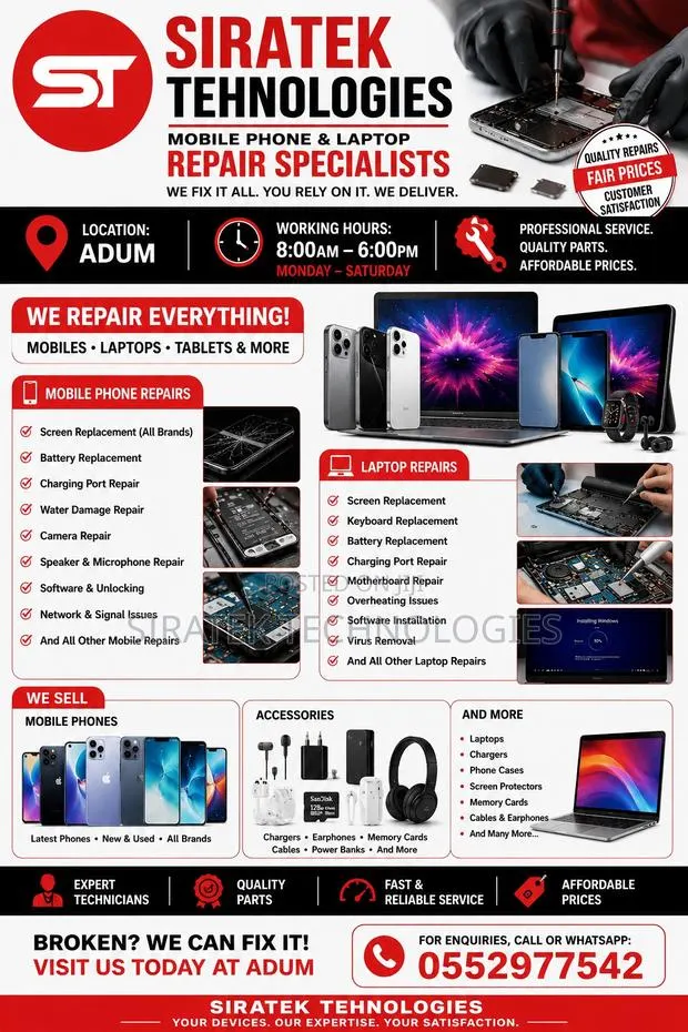 Siratek Technologies Mobile Phone Repairs and Accsories · Photo 1