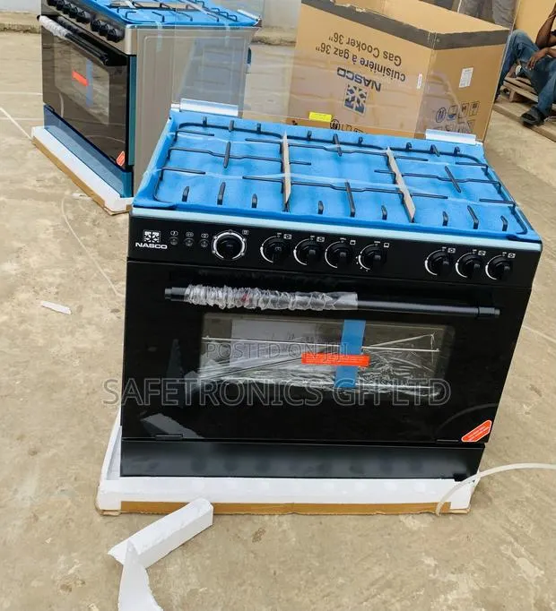 Available Black Nasco 5 Burner Gas Cooker With Grill (NASGC-AMG80S) · Photo 1