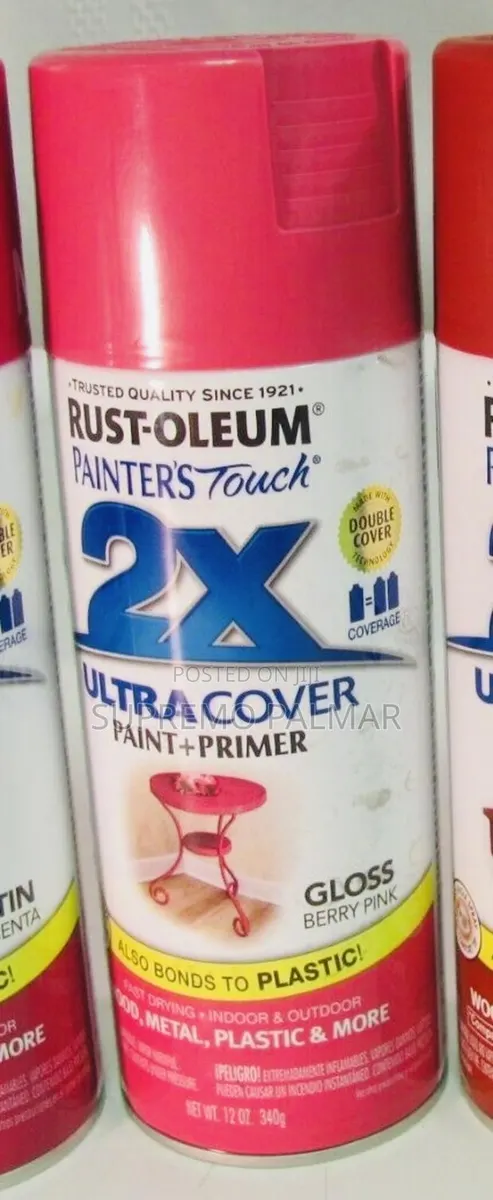 Painter’S Touch 2x Ultra Cover Gloss Berry Pink Paint + Primer Spray · Photo 1