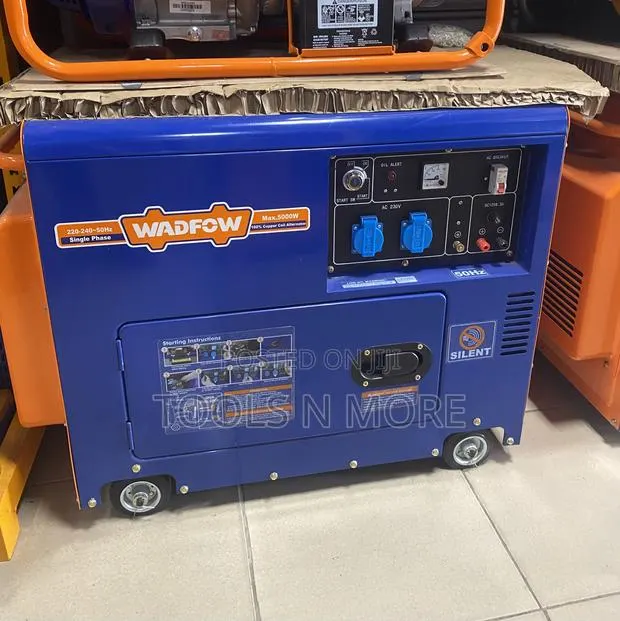 Wadfow Silent Diesel Generator 5.0kw (Single Phase) · Photo 1