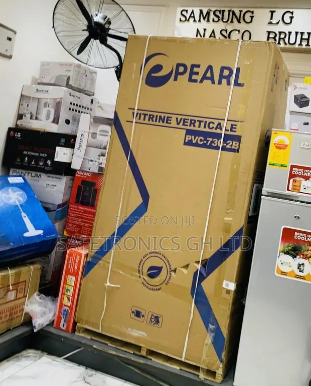 Exclusive Glass Pearl PVC-730-2b Double Door Display Fridge · Photo 1