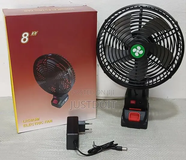 Lithium Electric Desktop Fan 8 Inches · Photo 1