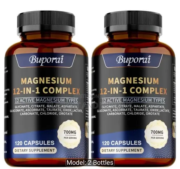 Magnesium 12 in 1 Complex 120 Capsule,with Glycinate,malate,Aspartate · Photo 1