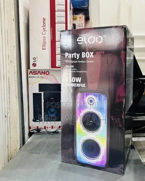 Choose Classic Eldo Pb2-150 Double 8" Party Box Rechargeable Speakee. · Photo 1