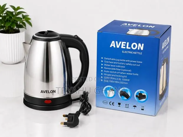 Shop the Avelon Electric Kettle Online in Ghana. 2.0l Capacity · Photo 1