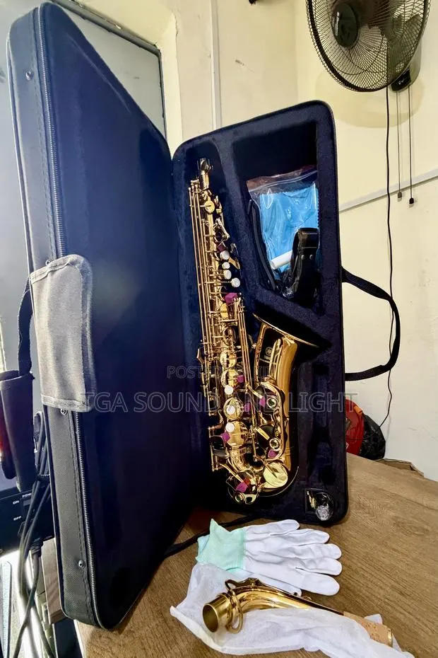 Yamaha Yas Series Gold Alto Saxophone With Gig Bag · Photo 1
